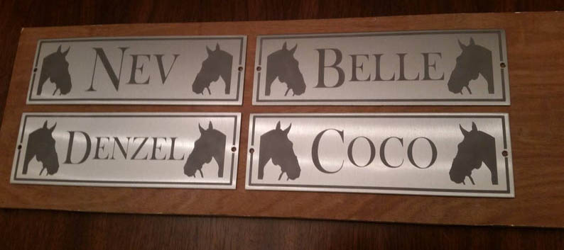 Horse Name Sign